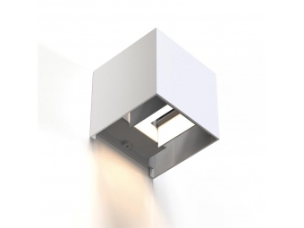 Hama 176564 SMART WiFi nástenné svetlo, štvorcové, 10 cm, IP44, pre vonkajšie aj vnútorné použitie, biele