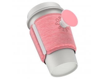 PopSockets PopThirst, držiak na pohár, s integrovaným PopGrip Gen. 2, ružový melanž