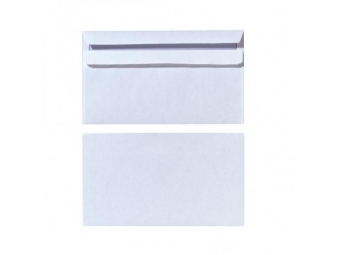 Herlitz Poštové obálky DL samolepiace s vnútornou potlačou, biele, (bal=25ks)
