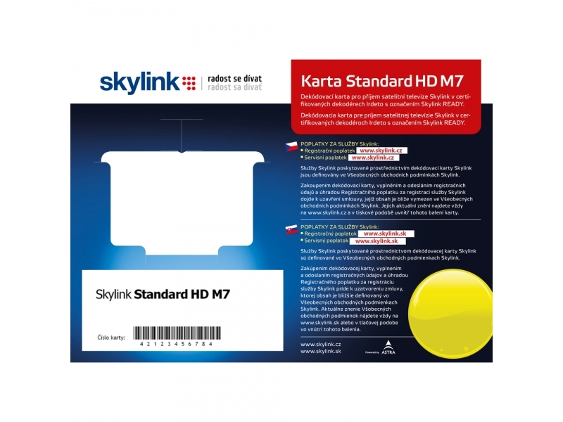 Skylink karta Skylink STANDARD HD M7 (IR)