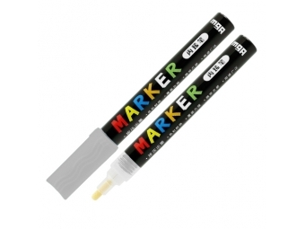 M-G Popisovač Acrylic Marker 2mm, akrylový,strieborná