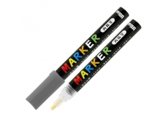 M-G Popisovač Acrylic Marker 2mm, akrylový,tm. sivá