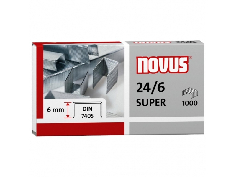 Novus Spinky zošívacie 24/6 DIN Super (bal=1000ks)