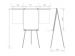 ARTA tabuľa magnetická YSA PLUS 70x100cm biela s výsuv. ramenami