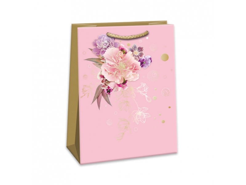 Argus Taška darčeková celor. Lux T8L (300x420x140mm), ružový kvet