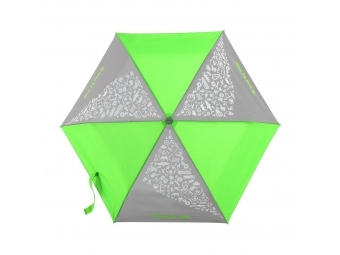 Step by Step detský skladací dáždnik s reflexnými obrázkami, neónová zelená