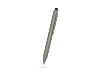Hama 182546 Mini 2v1, zadávacie pero pre tablety, smartfóny, s guľôčkovým perom, šedé