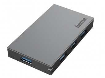 Hama 200115 USB 3.0 Hub 1:4, rýchle nabíjanie, vrátane kábla a sieťového zdroja