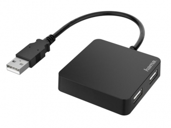 Hama 200121 USB 2.0 hub, 1:4, čierna