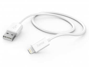 Hama 201579 MFi USB kábel pre Apple, USB-A Lightning 1 m, biely