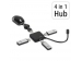 Hama 200112 USB-C hub, 1:4, USB 3.2 Gen1