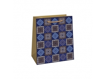 Argus taška darčeková celor. Lux T4L (200x240x105mm), modrá kocky