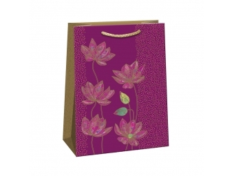 Argus taška darčeková celor. Lux T8L (300x420x140mm), fial. kvety