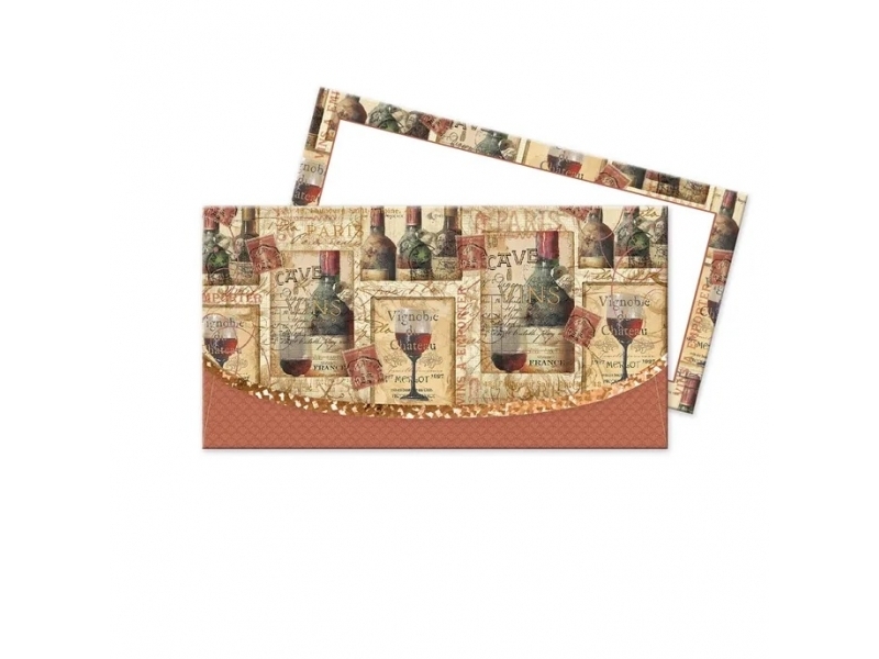 Argus Obálka darčeková na voucher s kartičkou 22x11,5cm, hnedá