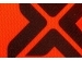 Detail potlače (neónovo oranžové tričko)