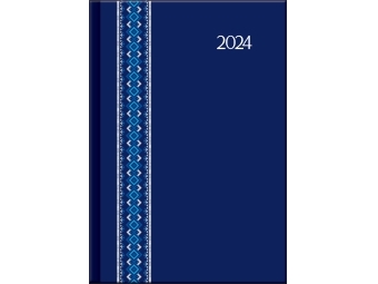 Diár 2024 PRINT FOLK, modrý